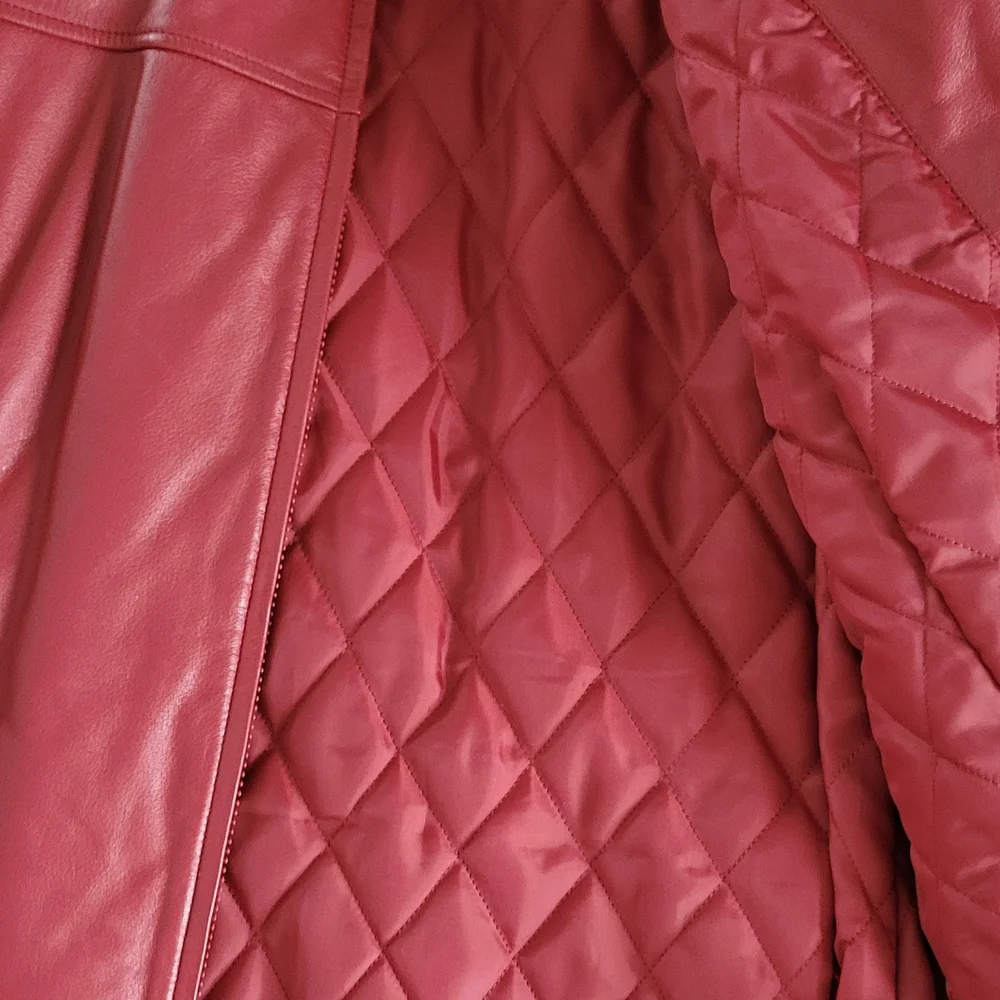 Leather Jacket w/quilted lining-NWOT - Picture 3 of 5